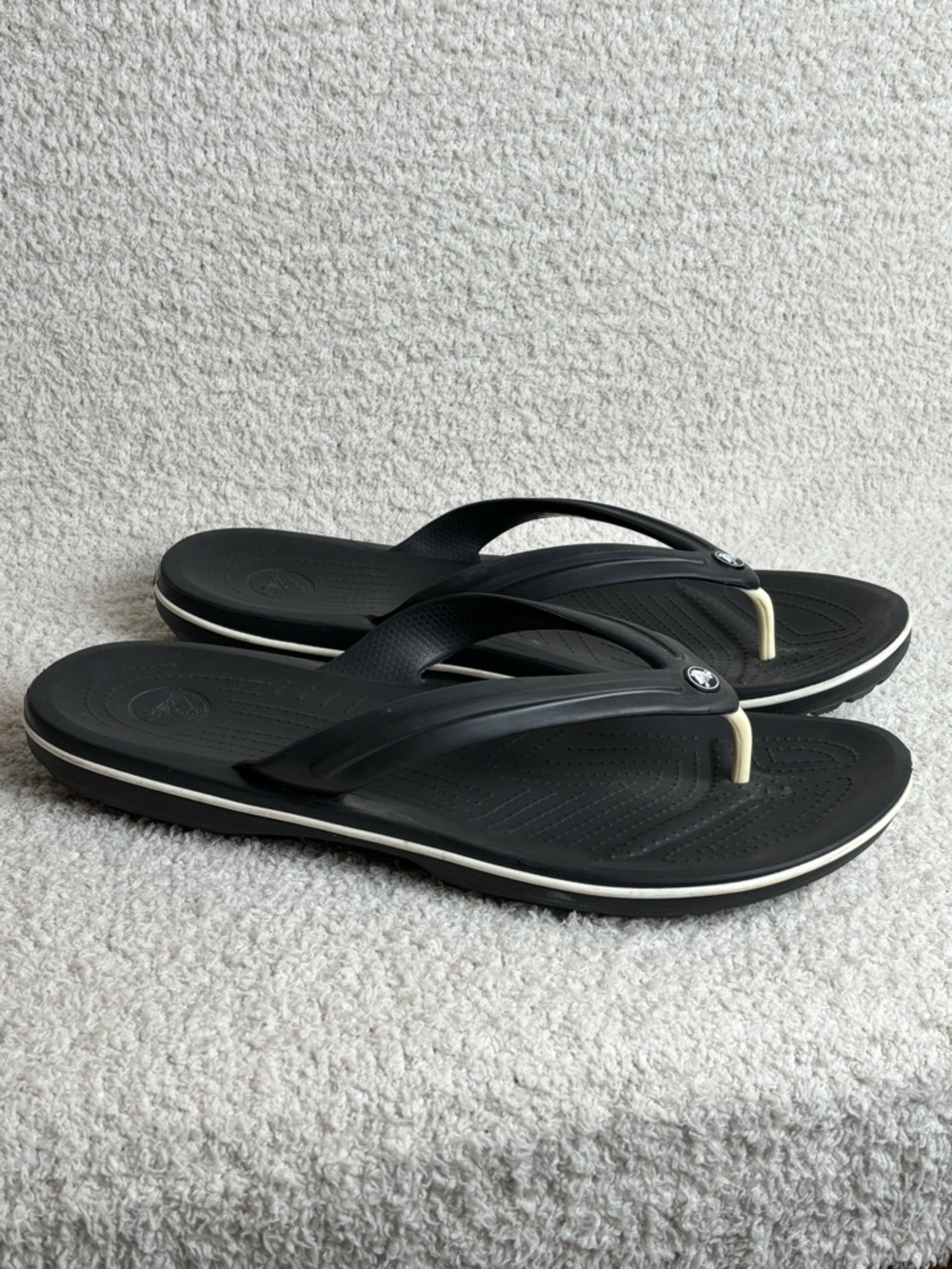 Crocs Sandals Mens 13 Black Crocband Flip Flop